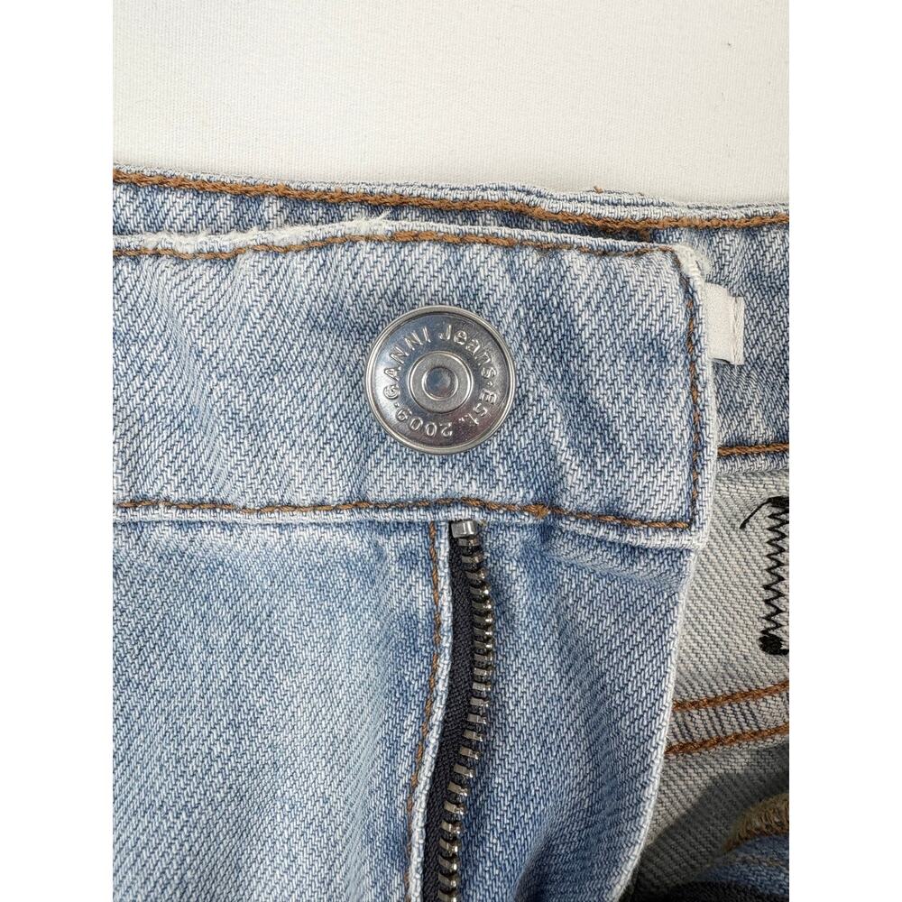 GANNI Denim Mini Skirt Size 34 (XS/US 2) Blue Jean Y2K Scandinavian - Picture 3 of 5